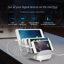 Load image into Gallery viewer, ORICO DUK-5P 40W 5 USB Ports Smart Charging Station with Phone &amp; Tablet Stand