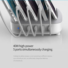 Load image into Gallery viewer, ORICO DUK-5P 40W 5 USB Ports Smart Charging Station with Phone &amp; Tablet Stand