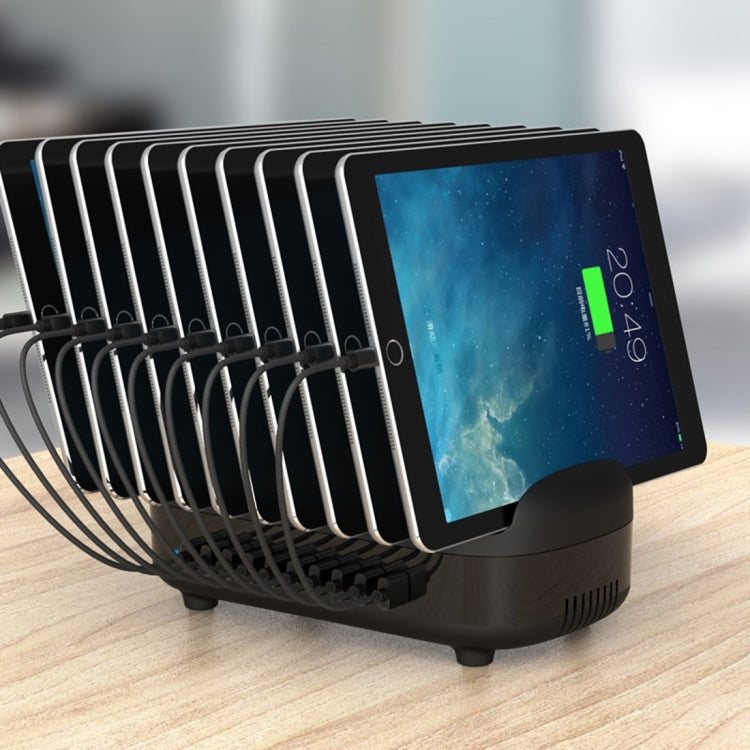 ORICO DUK-10P 120W 10 USB Ports Smart Charging Station with Phone & Tablet Stand, EU Plug, EU Plug(White), EU Plug(Black), US Plug(Black), US Plug(White), UK Plug(Black), UK Plug(White), AU Plug(Black), AU Plug(White)