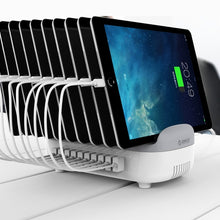 Load image into Gallery viewer, ORICO DUK-10P 120W 10 USB Ports Smart Charging Station with Phone &amp; Tablet Stand, EU Plug, EU Plug(White), EU Plug(Black), US Plug(Black), US Plug(White), UK Plug(Black), UK Plug(White), AU Plug(Black), AU Plug(White)