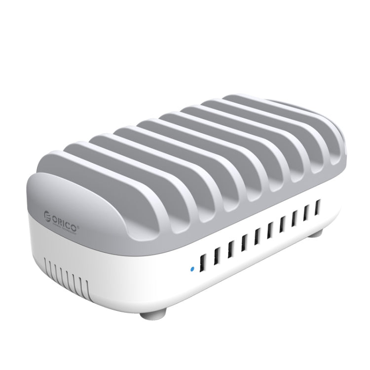 ORICO DUK-10P 120W 10 USB Ports Smart Charging Station with Phone & Tablet Stand, EU Plug, EU Plug(White), EU Plug(Black), US Plug(Black), US Plug(White), UK Plug(Black), UK Plug(White), AU Plug(Black), AU Plug(White)