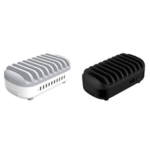 Load image into Gallery viewer, ORICO DUK-10P 120W 10 USB Ports Smart Charging Station with Phone &amp; Tablet Stand, EU Plug, EU Plug(White), EU Plug(Black), US Plug(Black), US Plug(White), UK Plug(Black), UK Plug(White), AU Plug(Black), AU Plug(White)