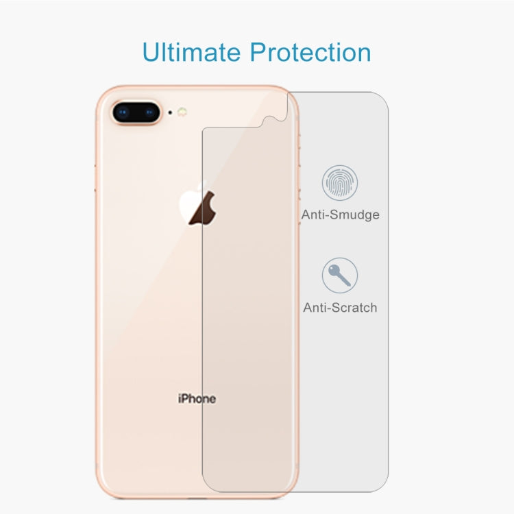 For IPhone 8 Plus & 7 Plus rear membrane 0.3mm 9H hardness 2.5d arc frontier defense explodes high-quality tempered rear membrane