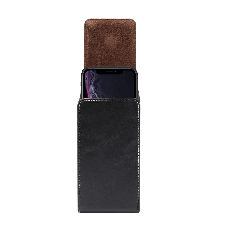 5.2 inch Universal Vertical Lambskin Texture Waist Bag  for iPhone XS, Galaxy S10e, Huawei P30