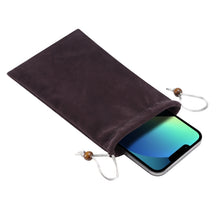 Load image into Gallery viewer, 6.9 inch Universal Leisure Cotton Flock Cloth Carry Bag with Lanyard for iPhone 8 Plus, Galaxy S10+, Huawei Mate 20X, Xiaomi Max