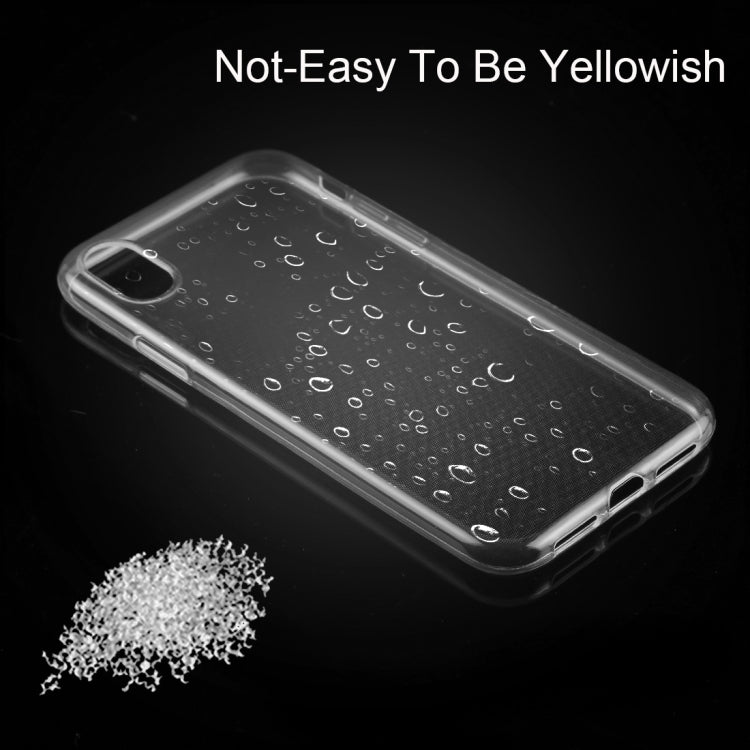 For iPhone X / XS 0.75mm Ultra-thin Transparent TPU Protective Case