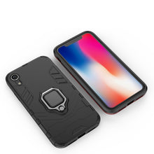 Load image into Gallery viewer, For iPhone XR PC + TPU Shockproof Protective Case with Magnetic Ring Holder