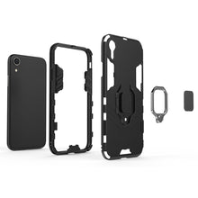 Load image into Gallery viewer, For iPhone XR PC + TPU Shockproof Protective Case with Magnetic Ring Holder, For XR