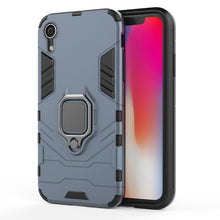 Load image into Gallery viewer, For iPhone XR PC + TPU Shockproof Protective Case with Magnetic Ring Holder, For XR