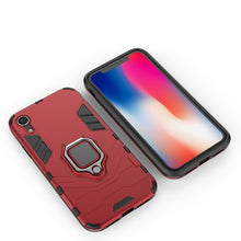 Load image into Gallery viewer, For iPhone XR PC + TPU Shockproof Protective Case with Magnetic Ring Holder, For XR