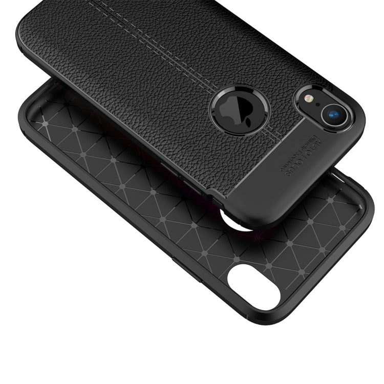 For iPhone X / XS Litchi Texture TPU Case