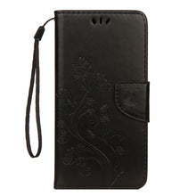 Load image into Gallery viewer, For iPhone XR Embossed Butterfly Pattern Horizontal Flip Leather Case with Card Slot &amp; Holder &amp; Wallet &amp; Lanyard