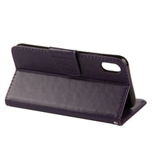 Load image into Gallery viewer, For iPhone XR Embossed Butterfly Pattern Horizontal Flip Leather Case with Card Slot &amp; Holder &amp; Wallet &amp; Lanyard, For XR