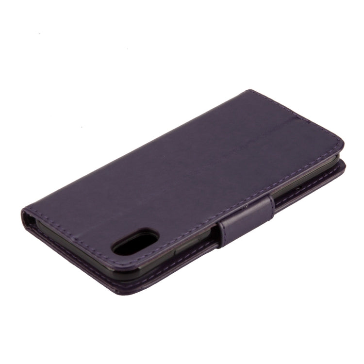 For iPhone XR Embossed Butterfly Pattern Horizontal Flip Leather Case with Card Slot & Holder & Wallet & Lanyard, For XR