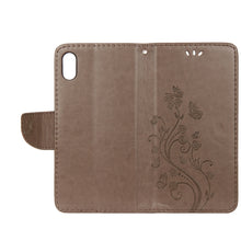Load image into Gallery viewer, For iPhone XR Embossed Butterfly Pattern Horizontal Flip Leather Case with Card Slot &amp; Holder &amp; Wallet &amp; Lanyard, For XR