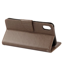 Load image into Gallery viewer, For iPhone XR Embossed Butterfly Pattern Horizontal Flip Leather Case with Card Slot &amp; Holder &amp; Wallet &amp; Lanyard, For XR
