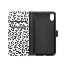 Load image into Gallery viewer, For iPhone XR Leopard Pattern Horizontal Flip Leather Case with Holder &amp; Card Slots, For XR