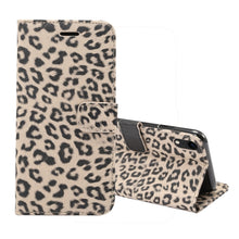 Load image into Gallery viewer, For iPhone XR Leopard Pattern Horizontal Flip Leather Case with Holder &amp; Card Slots, For XR