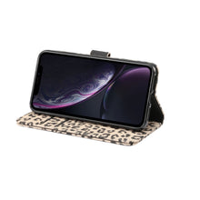 Load image into Gallery viewer, For iPhone XR Leopard Pattern Horizontal Flip Leather Case with Holder &amp; Card Slots, For XR