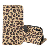 For iPhone XR Leopard Pattern Horizontal Flip Leather Case with Holder & Card Slots