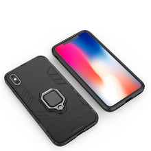 Load image into Gallery viewer, For iPhone XS Max PC + TPU Shockproof Protective Case with Magnetic Ring Holder