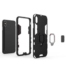 Load image into Gallery viewer, For iPhone XS Max PC + TPU Shockproof Protective Case with Magnetic Ring Holder