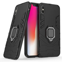 Load image into Gallery viewer, For iPhone XS Max PC + TPU Shockproof Protective Case with Magnetic Ring Holder