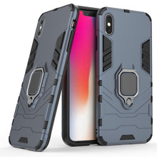 Load image into Gallery viewer, For iPhone XS Max PC + TPU Shockproof Protective Case with Magnetic Ring Holder, For XS Max