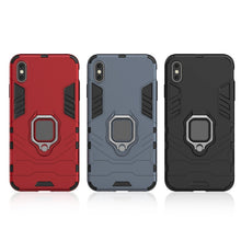 Load image into Gallery viewer, For iPhone XS Max PC + TPU Shockproof Protective Case with Magnetic Ring Holder, For XS Max