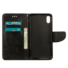 Load image into Gallery viewer, For iPhone XS Max Embossed Butterfly Pattern Horizontal Flip Leather Case with Card Slot &amp; Holder &amp; Wallet &amp; Lanyard