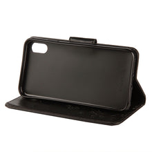 Load image into Gallery viewer, For iPhone XS Max Embossed Butterfly Pattern Horizontal Flip Leather Case with Card Slot &amp; Holder &amp; Wallet &amp; Lanyard