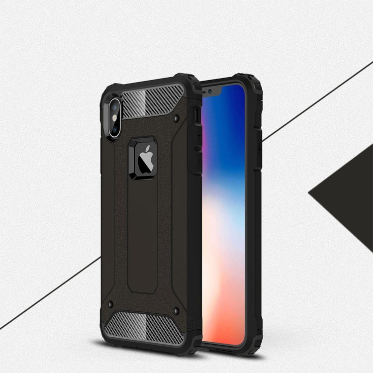 For iPhone XS Max TPU + PC Armor Combination Back Cover Case
