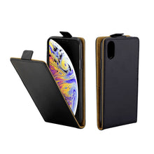 Load image into Gallery viewer, For iPhone XS Max Business Style Vertical Flip TPU Leather Case with Card Slot