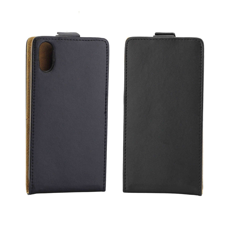 For iPhone XS Max Business Style Vertical Flip TPU Leather Case with Card Slot