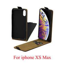 Load image into Gallery viewer, For iPhone XS Max Business Style Vertical Flip TPU Leather Case with Card Slot