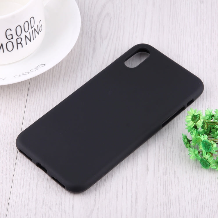 For iPhone XS Max Solid Color Frosted Soft TPU Case