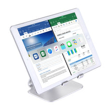 Load image into Gallery viewer, Portable CNC Aluminium Alloy Desktop Tablet Holder Stand for iPad &amp; iPhone &amp; Tablet
