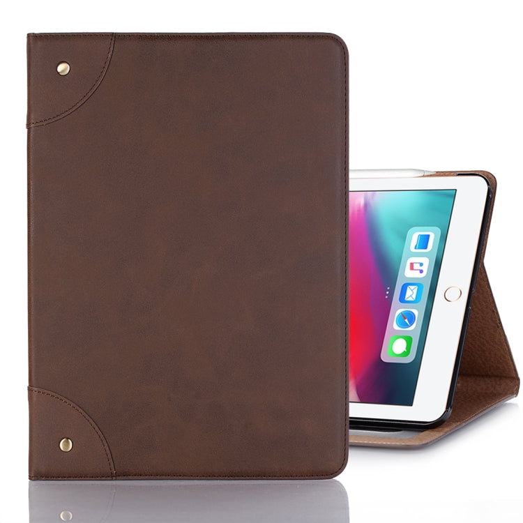 Retro Book Style Horizontal Flip PU Leather Case for iPad Air 13 2025 / 2024 / iPad Pro 12.9 inch (2018), with Holder & Card Slots & Wallet