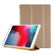Load image into Gallery viewer, PU Plastic Bottom Case Foldable Deformation Left and Right Flip Leather Case with Three Fold Bracket &amp; Smart Sleep for iPad Air3 2019