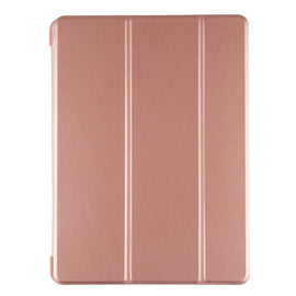 PU Plastic Bottom Case Foldable Deformation Left and Right Flip Leather Case with Three Fold Bracket & Smart Sleep for iPad Air3 2019
