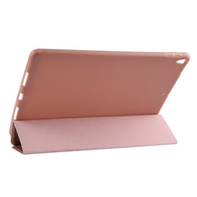 Load image into Gallery viewer, PU Plastic Bottom Case Foldable Deformation Left and Right Flip Leather Case with Three Fold Bracket &amp; Smart Sleep for iPad Air3 2019