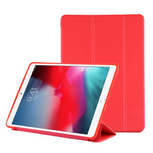 Load image into Gallery viewer, PU Plastic Bottom Case Foldable Deformation Left and Right Flip Leather Case with Three Fold Bracket &amp; Smart Sleep for iPad Air3 2019