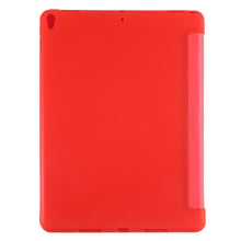 Load image into Gallery viewer, PU Plastic Bottom Case Foldable Deformation Left and Right Flip Leather Case with Three Fold Bracket &amp; Smart Sleep for iPad Air3 2019