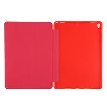Load image into Gallery viewer, PU Plastic Bottom Case Foldable Deformation Left and Right Flip Leather Case with Three Fold Bracket &amp; Smart Sleep for iPad Air3 2019