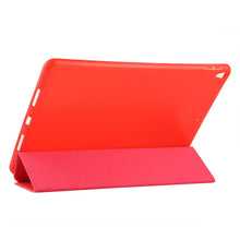 Load image into Gallery viewer, PU Plastic Bottom Case Foldable Deformation Left and Right Flip Leather Case with Three Fold Bracket &amp; Smart Sleep for iPad Air3 2019