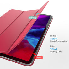 Load image into Gallery viewer, Horizontal Flip Ultra-thin Double-sided Clip Magnetic PU Leather Case for iPad Pro 12.9 2022 / 2021 / 2020 / 2018, with Three-folding Holder &amp; Sleep / Wake-up Function