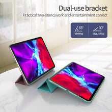 Load image into Gallery viewer, Horizontal Flip Ultra-thin Double-sided Clip Magnetic PU Leather Case for iPad Pro 12.9 2022 / 2021 / 2020 / 2018, with Three-folding Holder &amp; Sleep / Wake-up Function