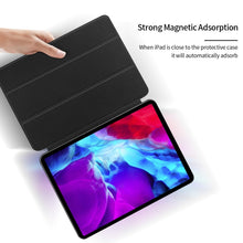 Load image into Gallery viewer, Horizontal Flip Ultra-thin Double-sided Clip Magnetic PU Leather Case for iPad Pro 12.9 2022 / 2021 / 2020 / 2018, with Three-folding Holder &amp; Sleep / Wake-up Function
