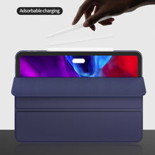 Load image into Gallery viewer, Horizontal Flip Ultra-thin Double-sided Clip Magnetic PU Leather Case for iPad Pro 12.9 2022 / 2021 / 2020 / 2018, with Three-folding Holder &amp; Sleep / Wake-up Function