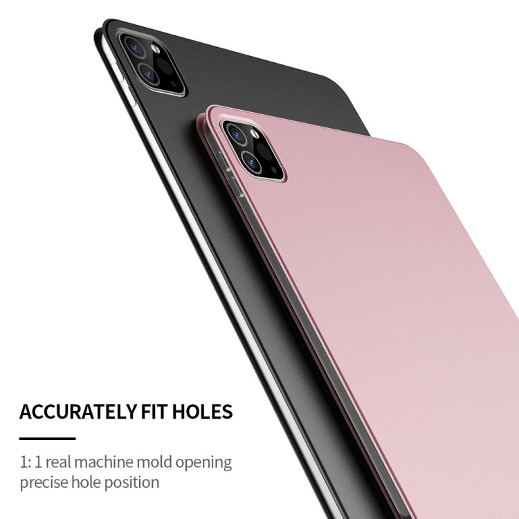 Horizontal Flip Ultra-thin Double-sided Clip Magnetic PU Leather Case for iPad Pro 12.9 2022 / 2021 / 2020 / 2018, with Three-folding Holder & Sleep / Wake-up Function